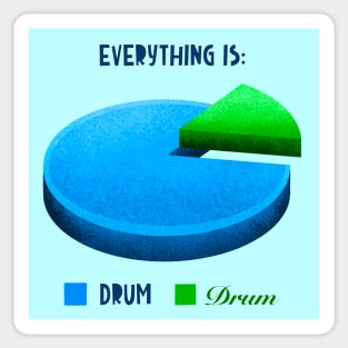 Everything is a drum Sticker